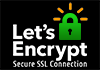 Lets Encrypt SSL Secure Connection Black Logo